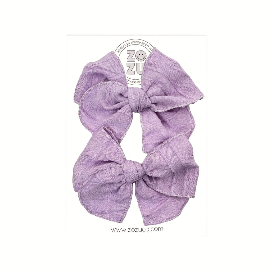 Textured Lavender :: Mini Traveler Pigtail Set