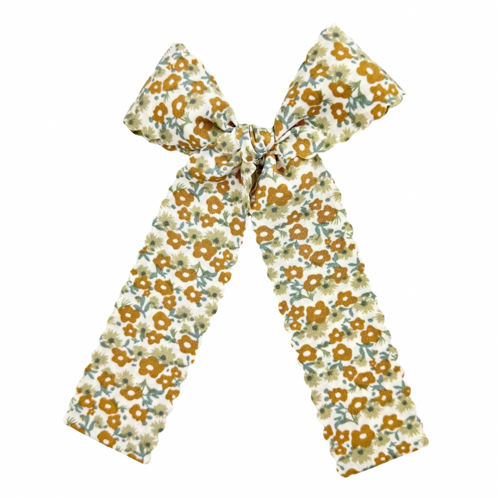 Rust Floral Scallop :: Ribbon Pioneer