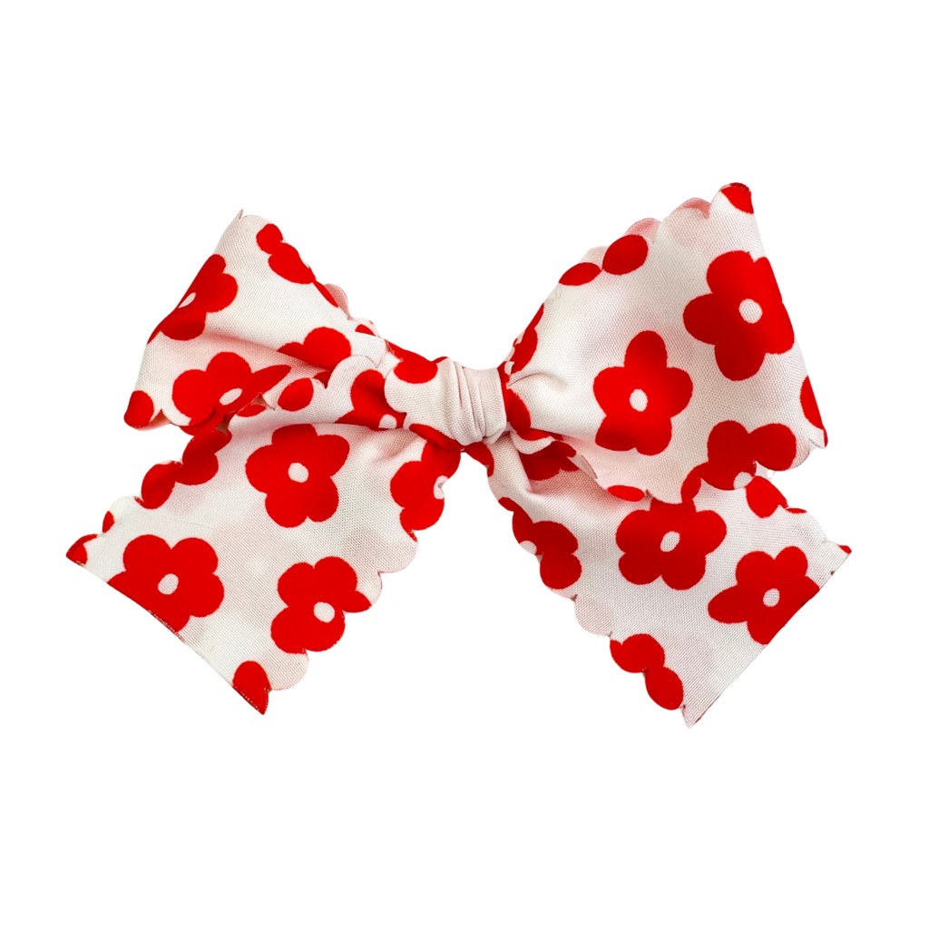 Red Daisy :: Ribbon Mini Voyager Bow