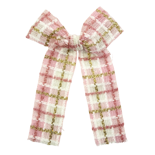 Pink & Gold Plaid :: Ribbon Pioneer
