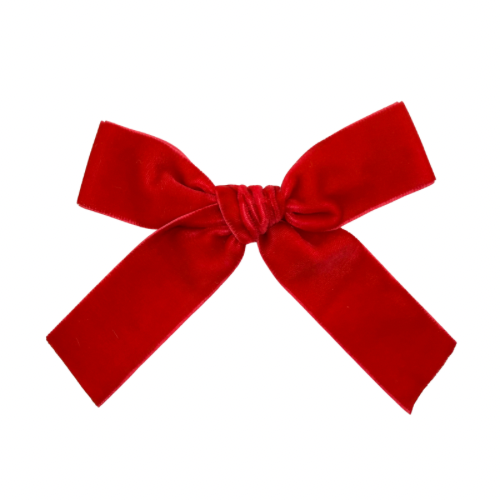 Bright Red Velvet :: Ribbon Mini Explorer Bow