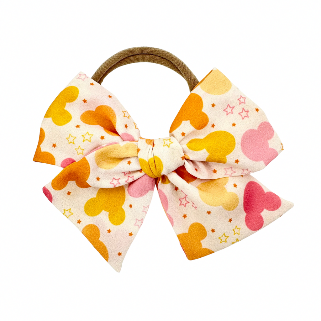 Mouse Ears in Sorbet :: Voyager Bow