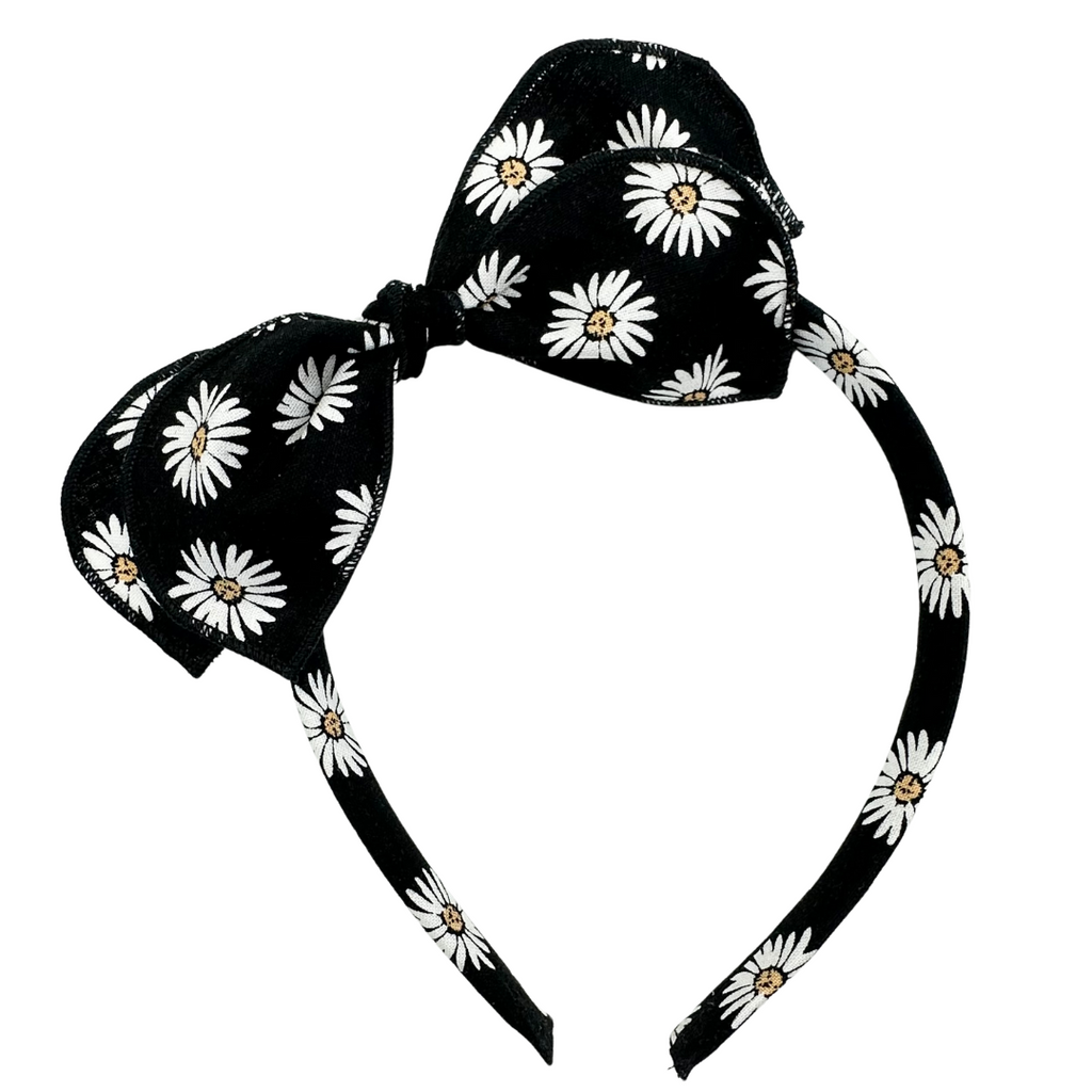 Black and White Daisy :: Traveler Big Girl Headband