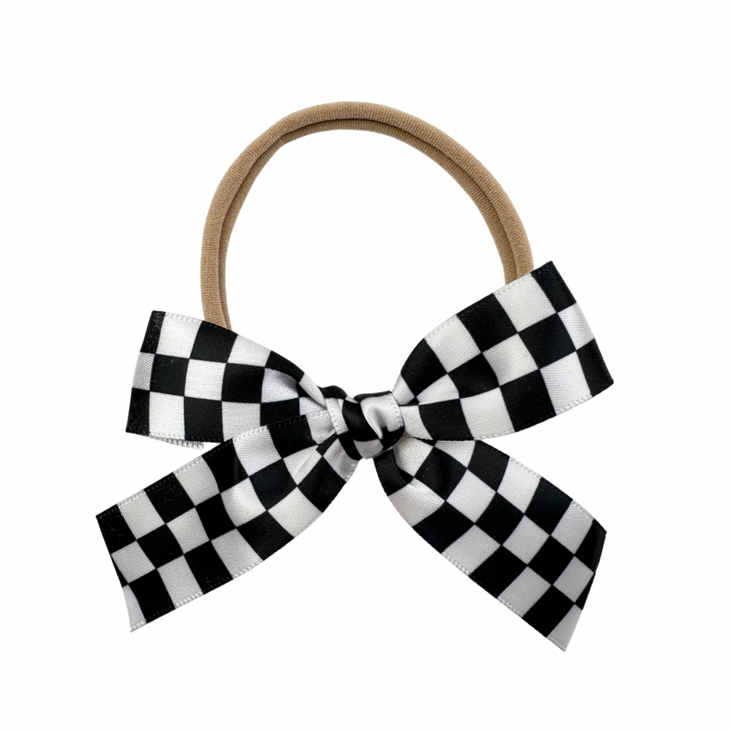 Checker :: Ribbon Mini Explorer Bow