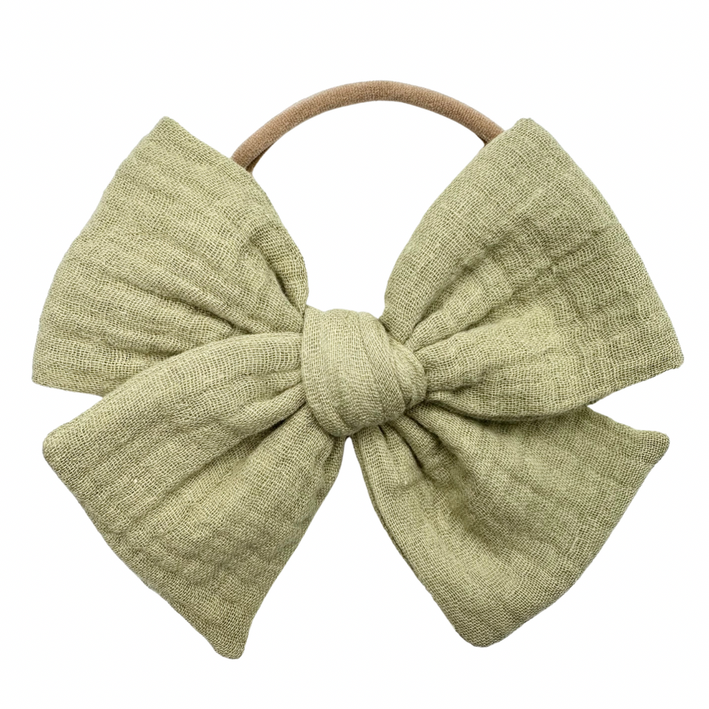 Spring Green Gauze :: Voyager Bow