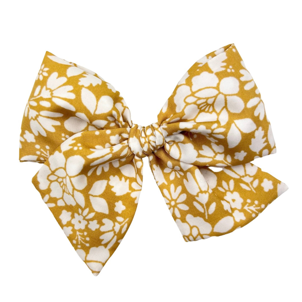 Mustard Floral :: Voyager Bow