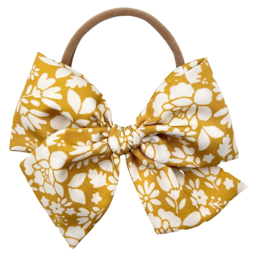 Mustard Floral :: Voyager Bow