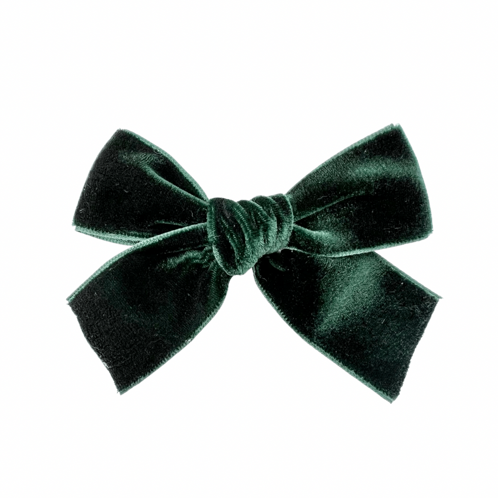 Green Velvet :: Ribbon Mini Explorer Bow