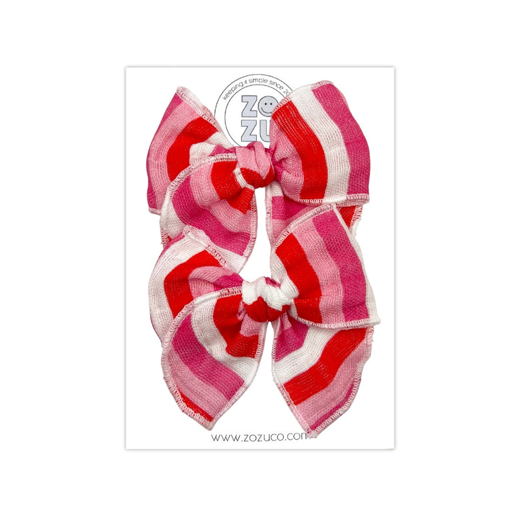 Sweetheart Stripe Gauze :: Mini Traveler Pigtail Set