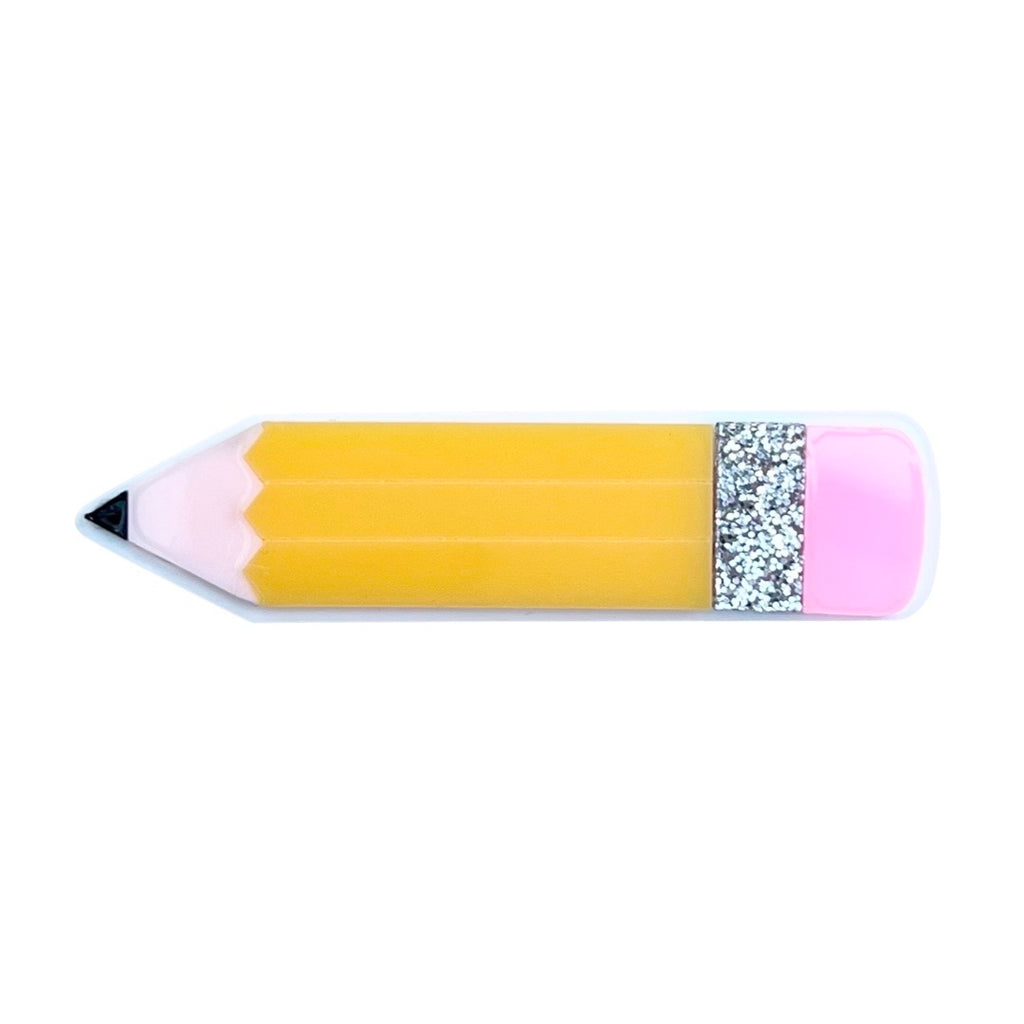 Pencil :: Acrylic Pin (For backpacks and Clothing)