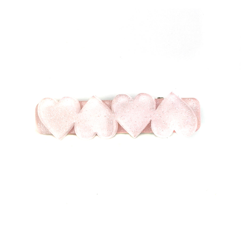 Solid Glitter Heart :: Acrylic Clip